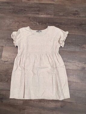 Audrey 3+1 Linen Babydoll Dress – Size S